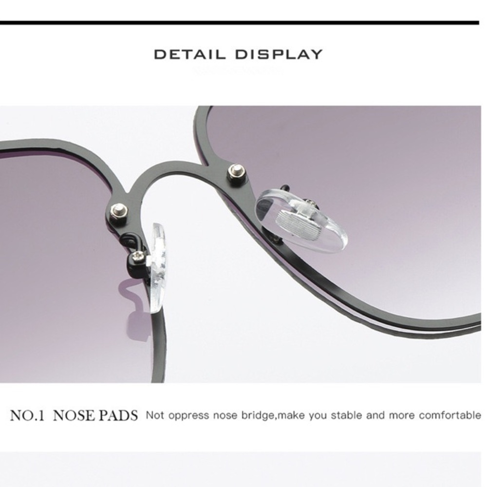 NEW BEE Oversized BLACK Sunglasses - Picture 4 of 9